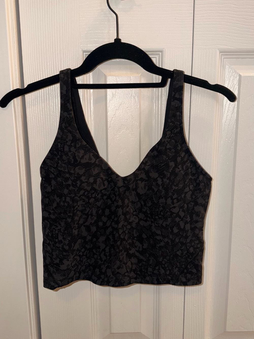 lululemon athletica Black Floral Lace Crop Bralette Top